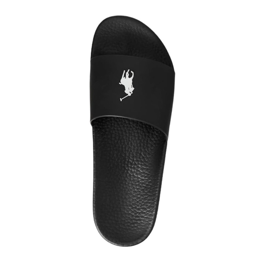 Polo Ralph Lauren Men's Signature Pony Slide Sandals Black Sizes 7 8 9 11 12 13 - Picture 7 of 14